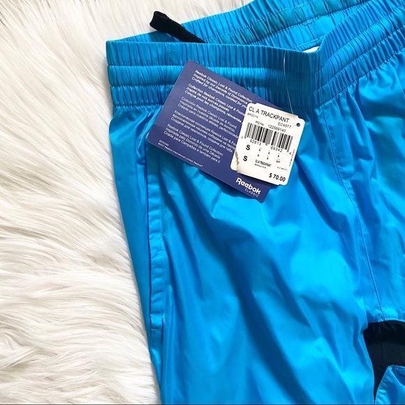 NWT Reebok Blue/Turquoise Classic Advance Track Pants - Men's Size Small - Picture 6 of 9